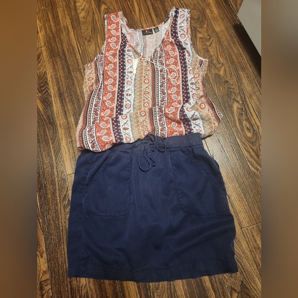 ALC‎ At Last Classics XL Colorful Paisely Sleeveless Tank Top - Picture 4 of 7